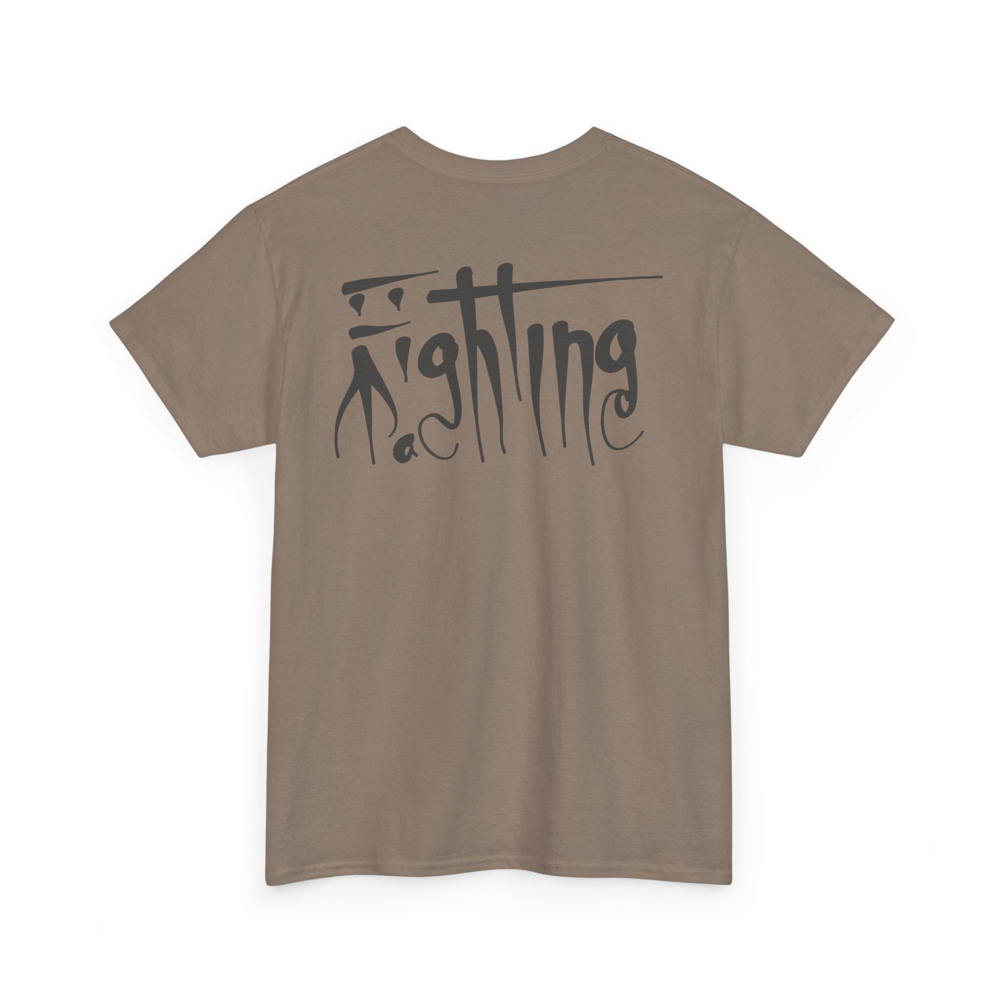 Camp Guantánamo summer shirt featuring a satirical design, 100% cotton, brown.